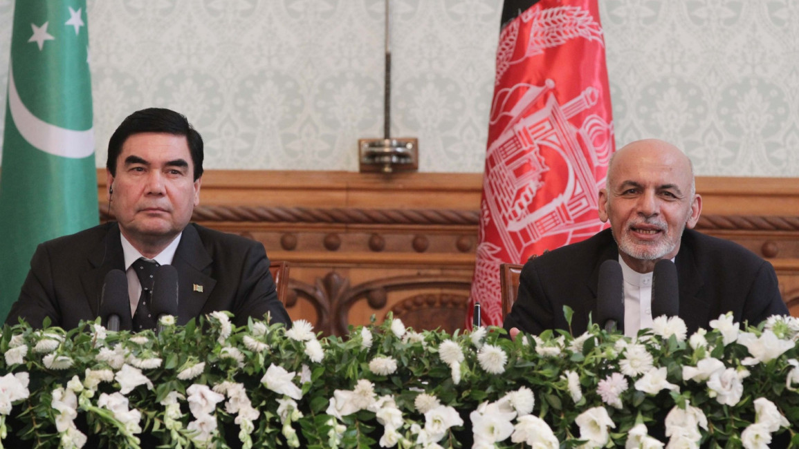 Gurbanguly Berdimukhamedov and Ashraf Ghani - Getty Turkmenistan Afghanistan
