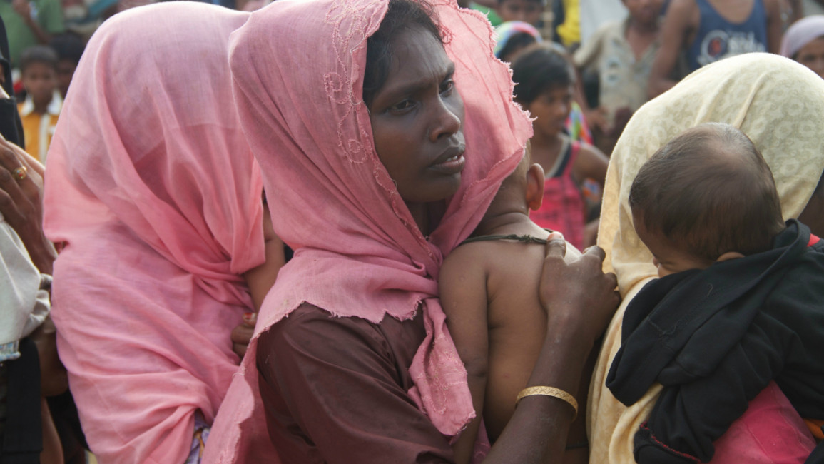 Rohingya Muslim woman -- Anadolu