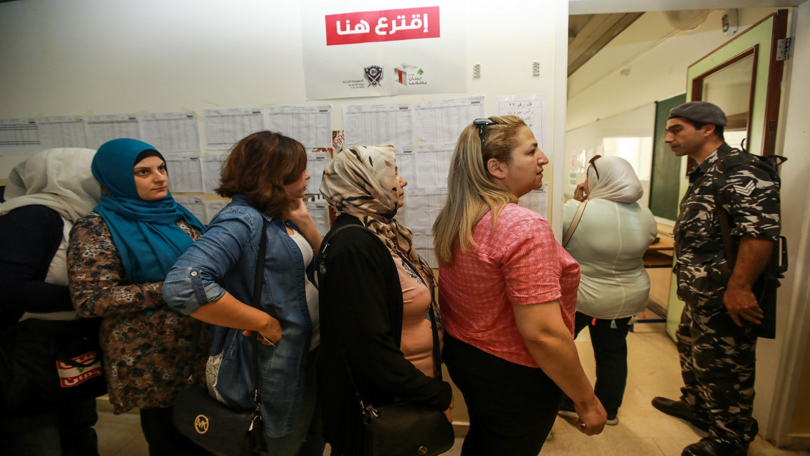 انتخابات لبنان  ANWAR AMRO/AFP