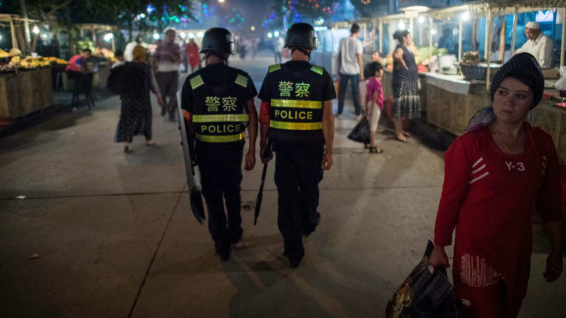 Chinese police Kashgar - AFP