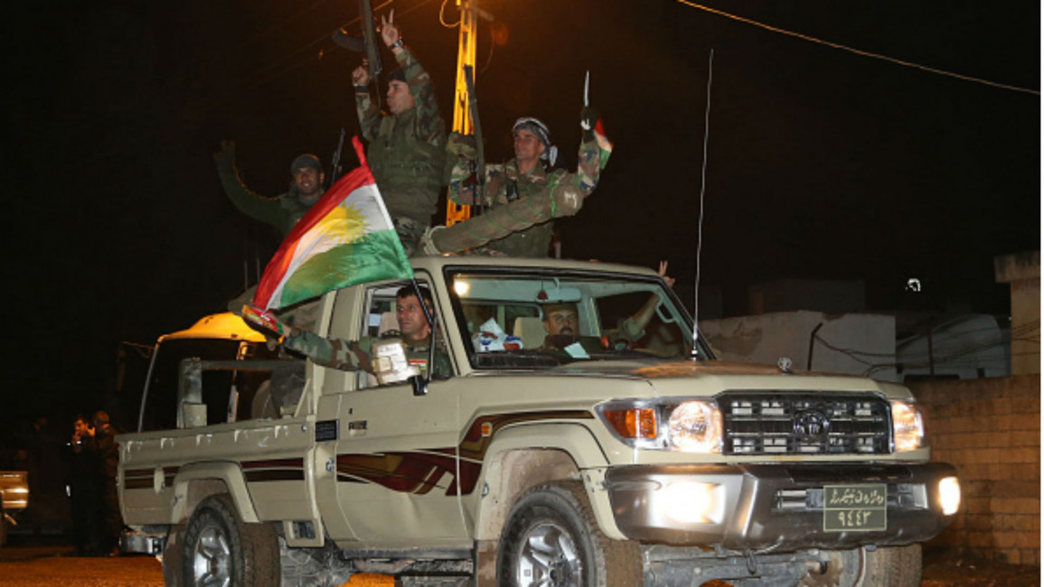 English Site. Syria. Peshmerga fighters. AFP 