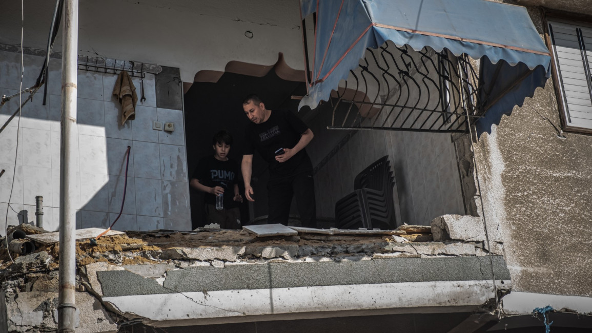 Gaza bombing damage [Getty]