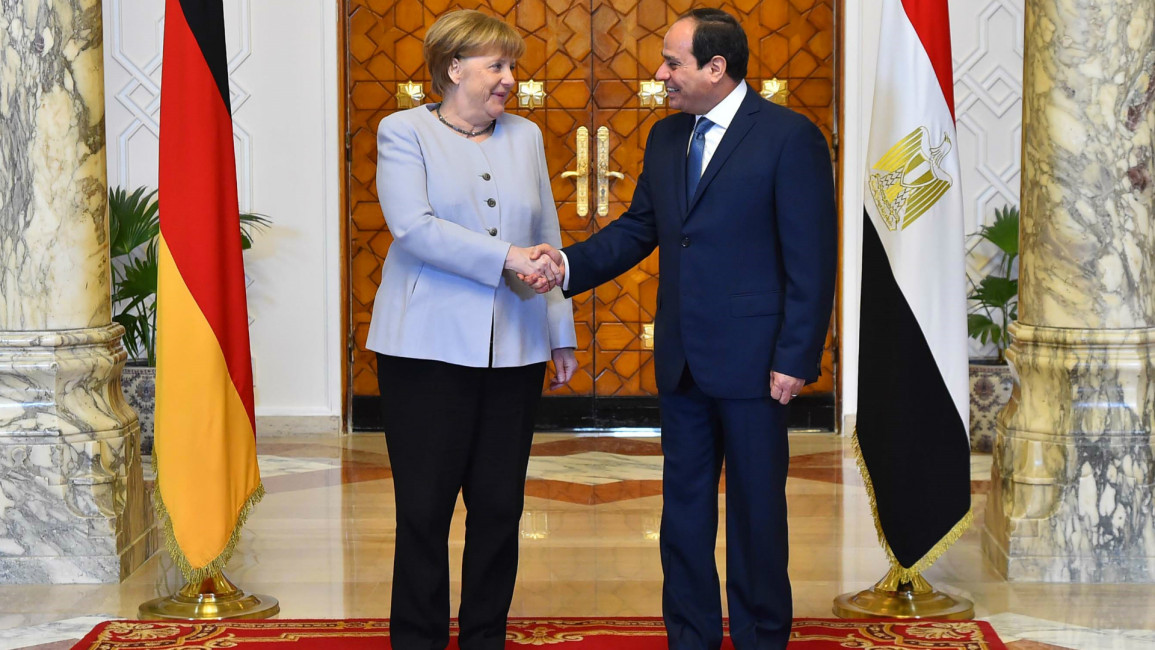  -- 'EGYPTIAN PRESIDENCY / HANDOUT' Merkel Sisi -Anadolu
