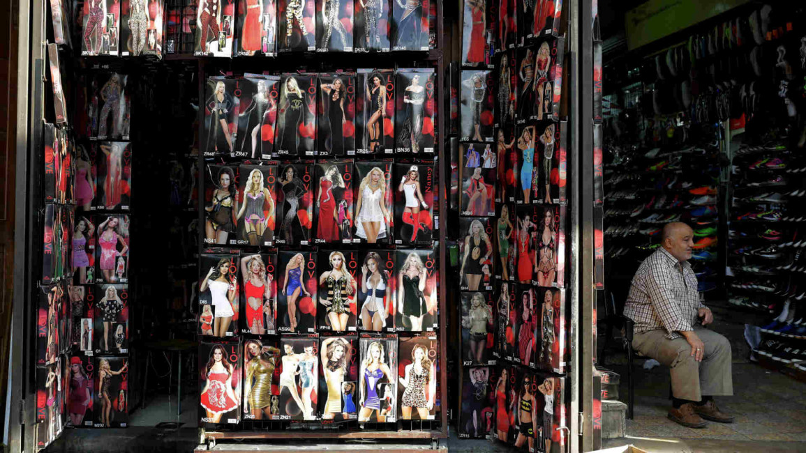 Damascus lingerie shop AFP