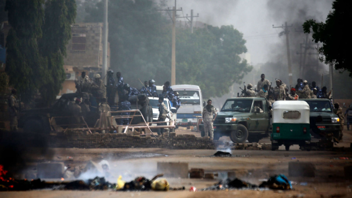 sudan storming sit-in - afp