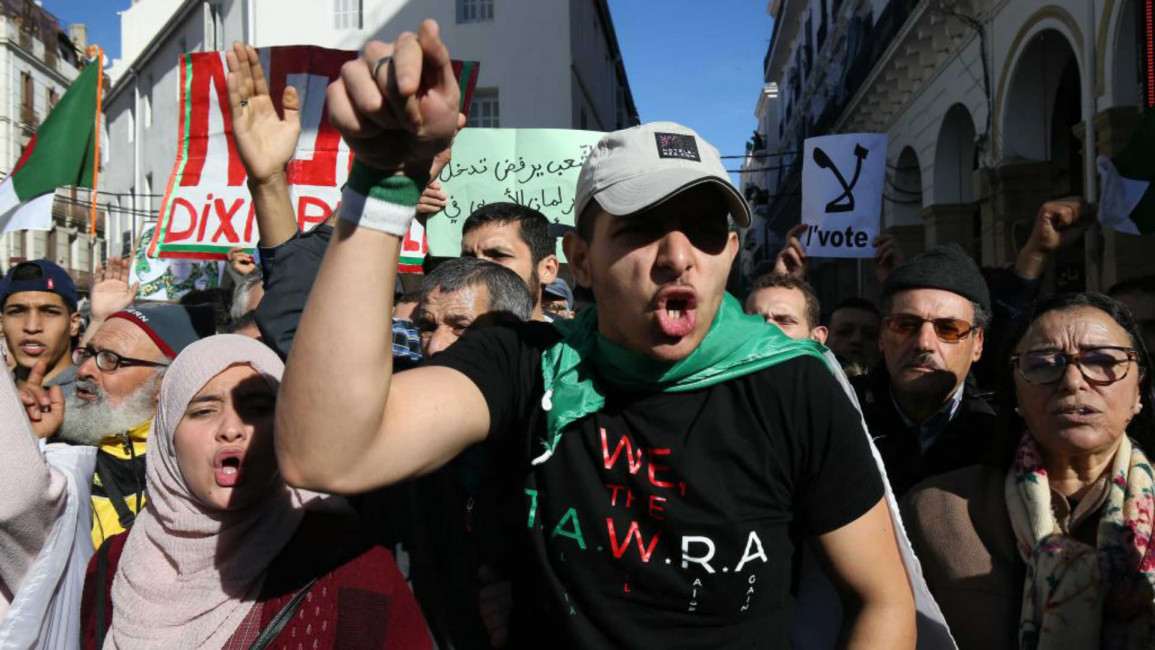 Algeria election protest - Getty
