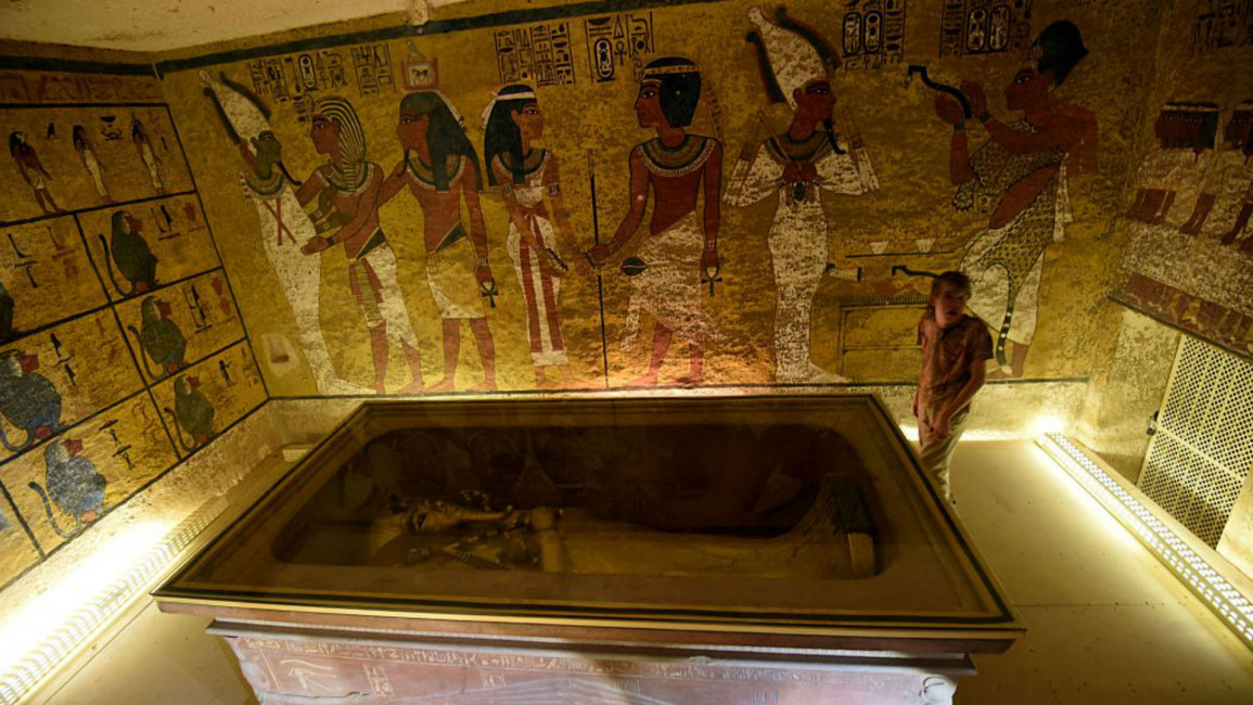 Tutankhamun burial chamber AFP