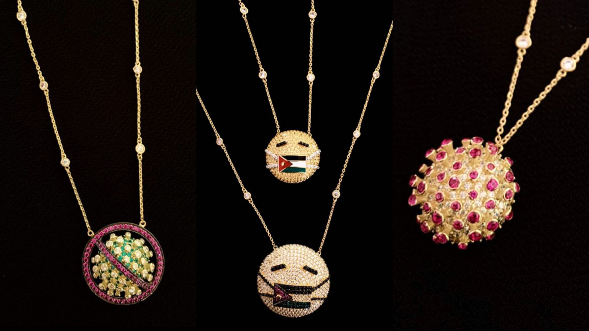 nabeel sakkijha jewellery/instagram - coronavirus necklaces
