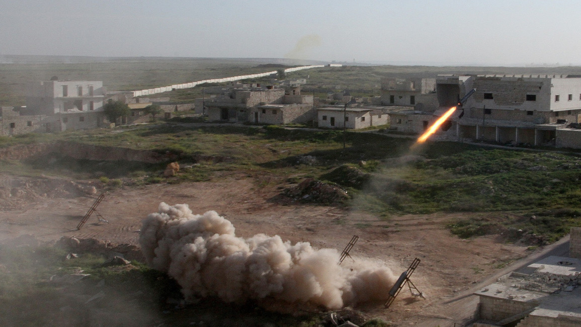 Syria war - rocket - Anadolu