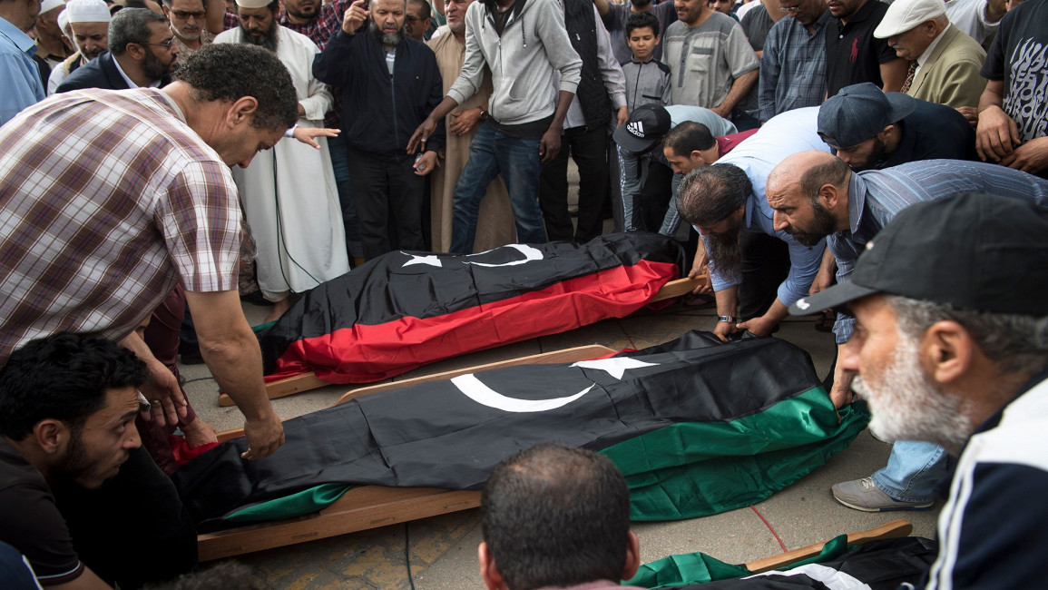 libya bodies tripoli fighters  haftar getty