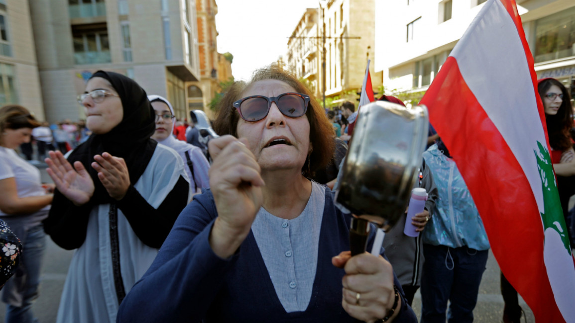Lebanon mothers protests -- AFP