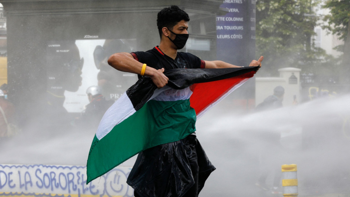 paris palestine protest