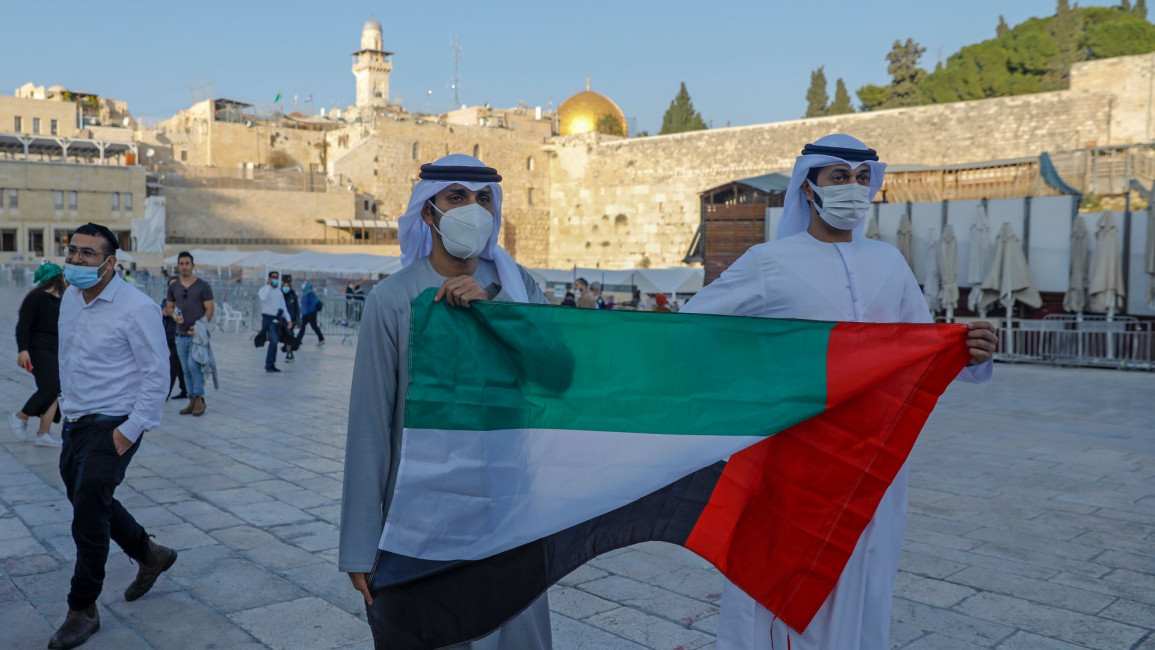 Israel UAE Jerusalem [AFP/Getty]