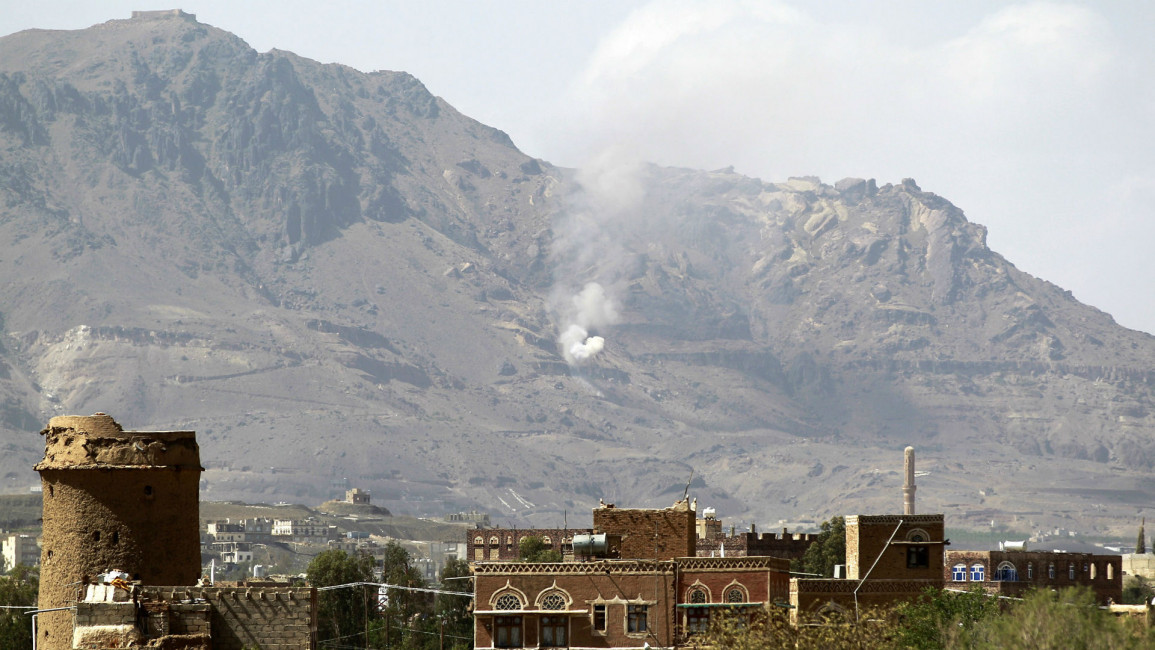 sanaa airstrikes yemen saudi afp