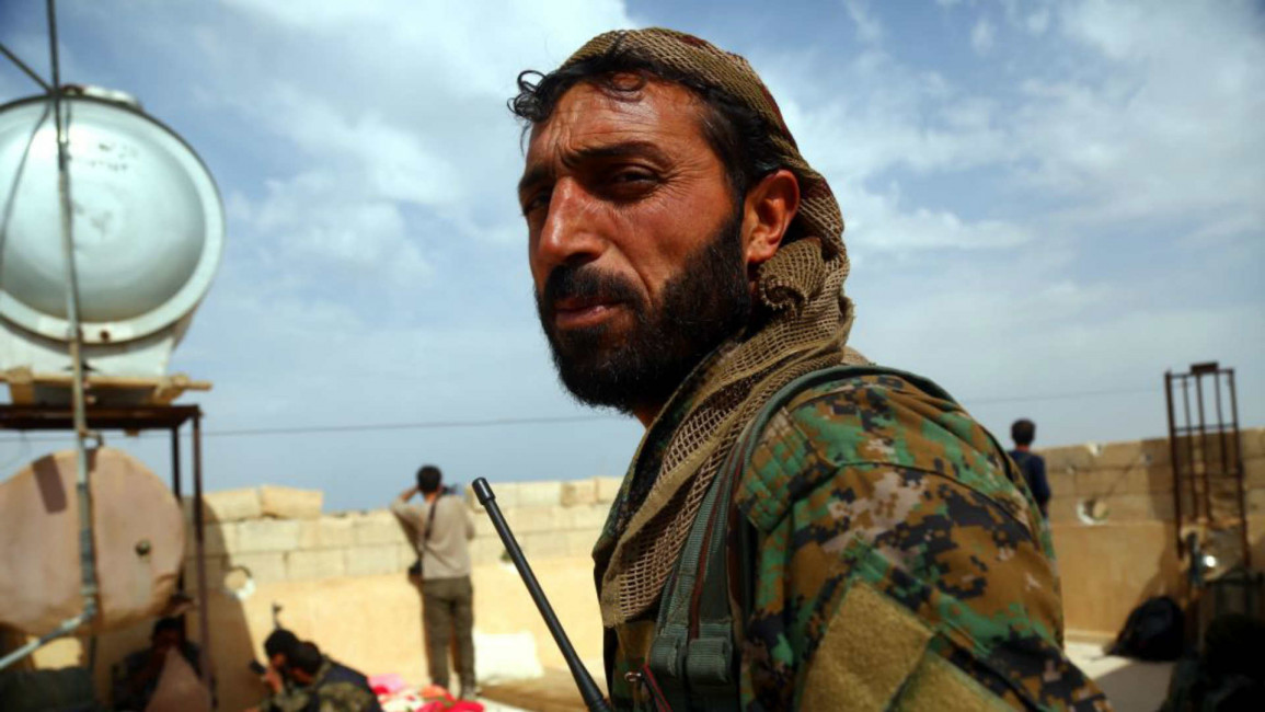 Kurdish fighter SDF