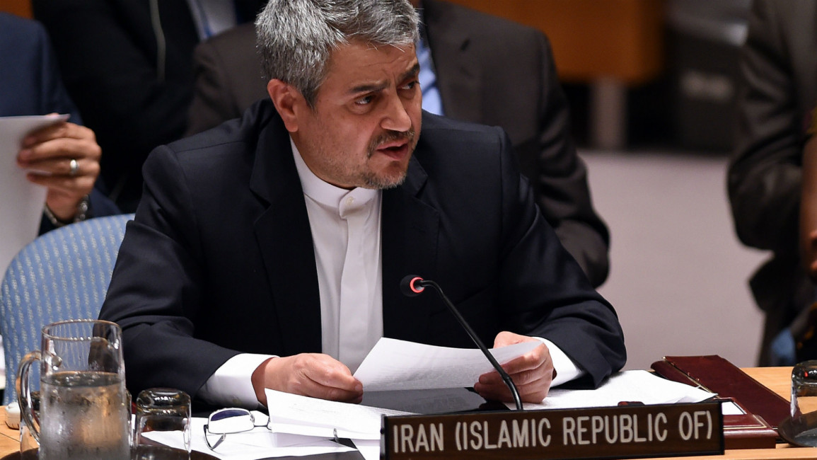 Iran's envoy to the United Nations Gholamali Khoshroo [AFP]
