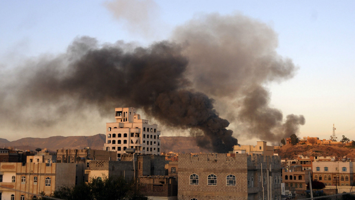 Sanaa air strike Getty