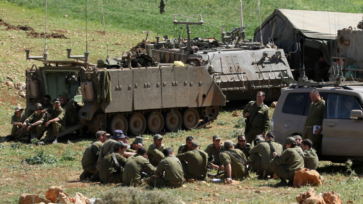 IDF military drill West Bank [Anadolu]