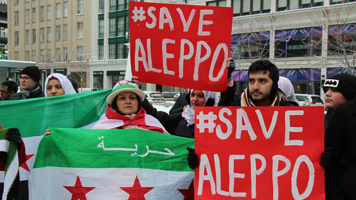 Save Aleppo protest