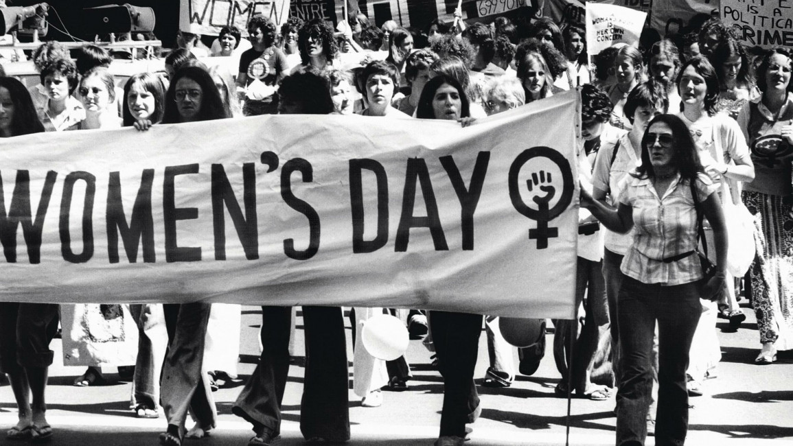 International Women's Day 1977 GETTY