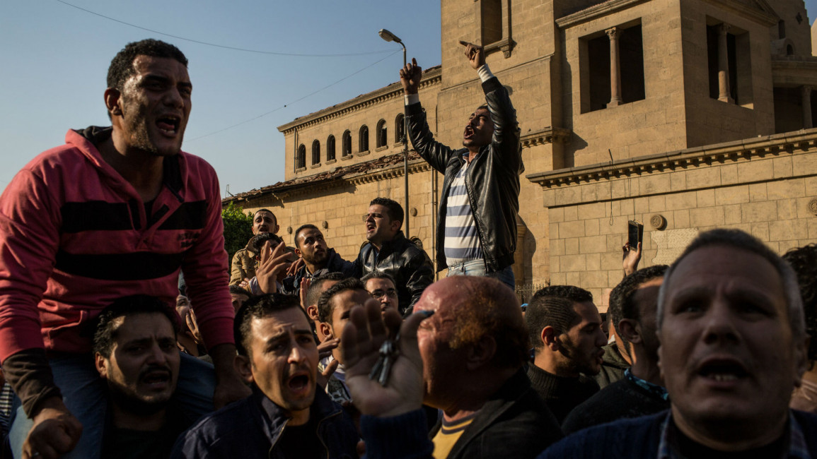 Copts protest GETTY