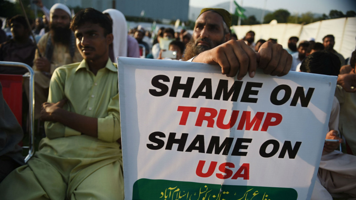 Pakistan anti-Trump protest