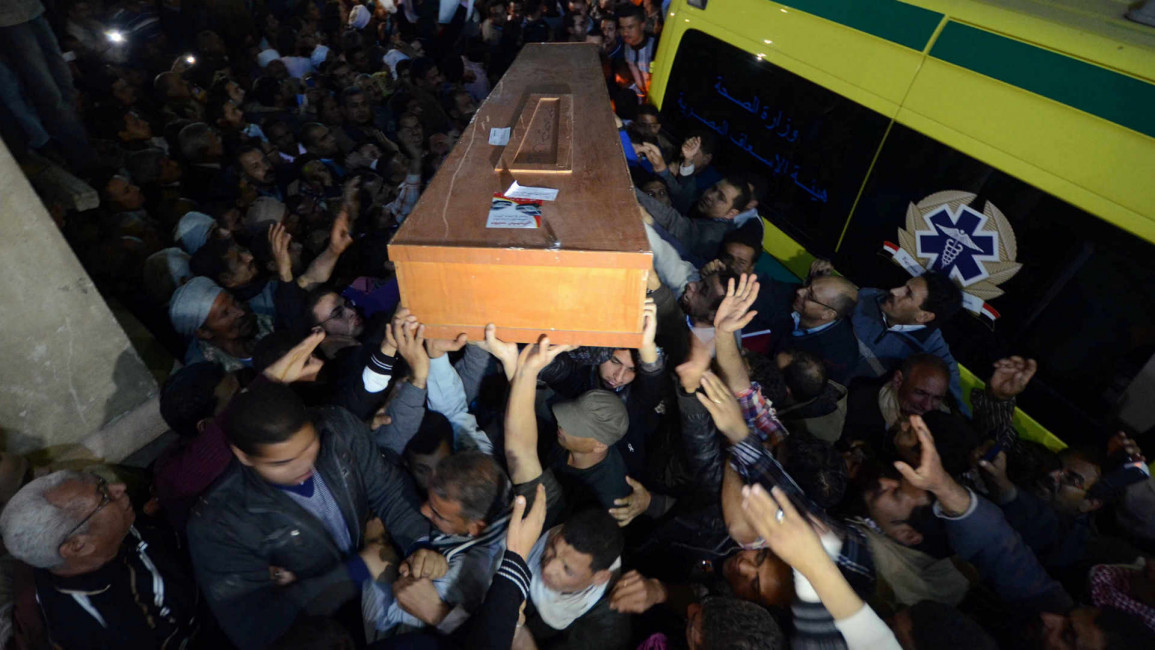 Coffin of Egyptian Christian killed in Libya