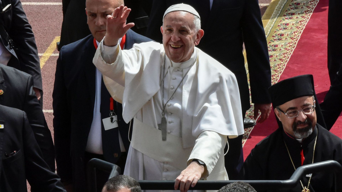 Pope Francis in Cairo AFP