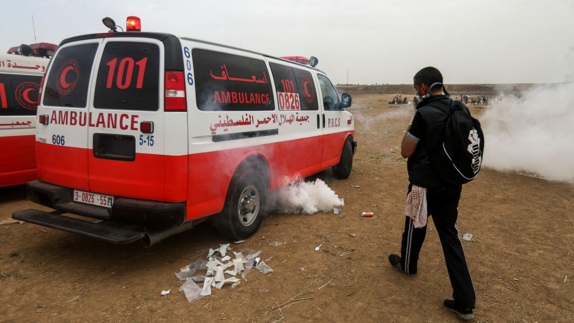 Gaza ambulance - getty