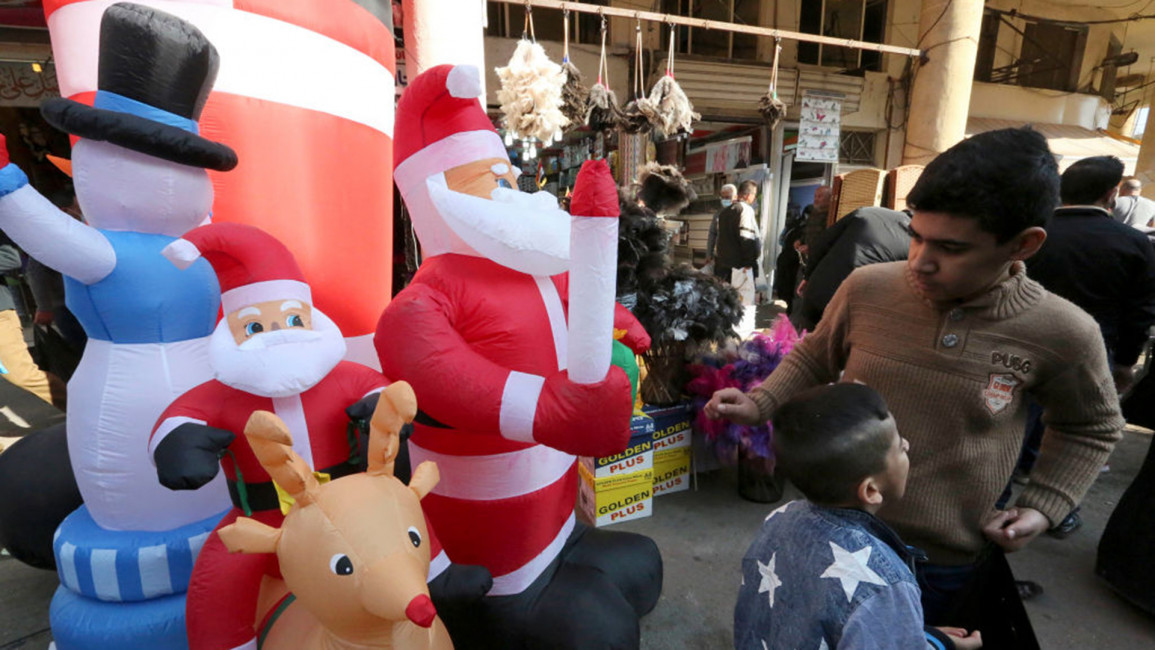 Christmas decorations in Baghdad [Getty]