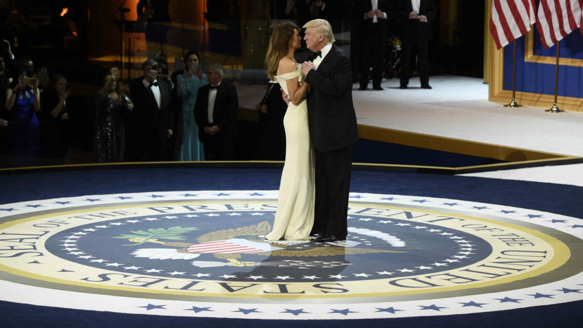 Donald Melania Trump dance inauguration afp