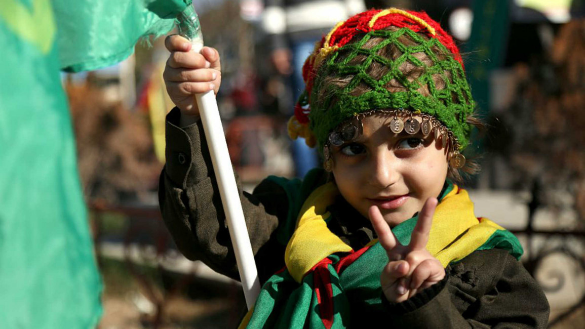 Kurdish child - AFP
