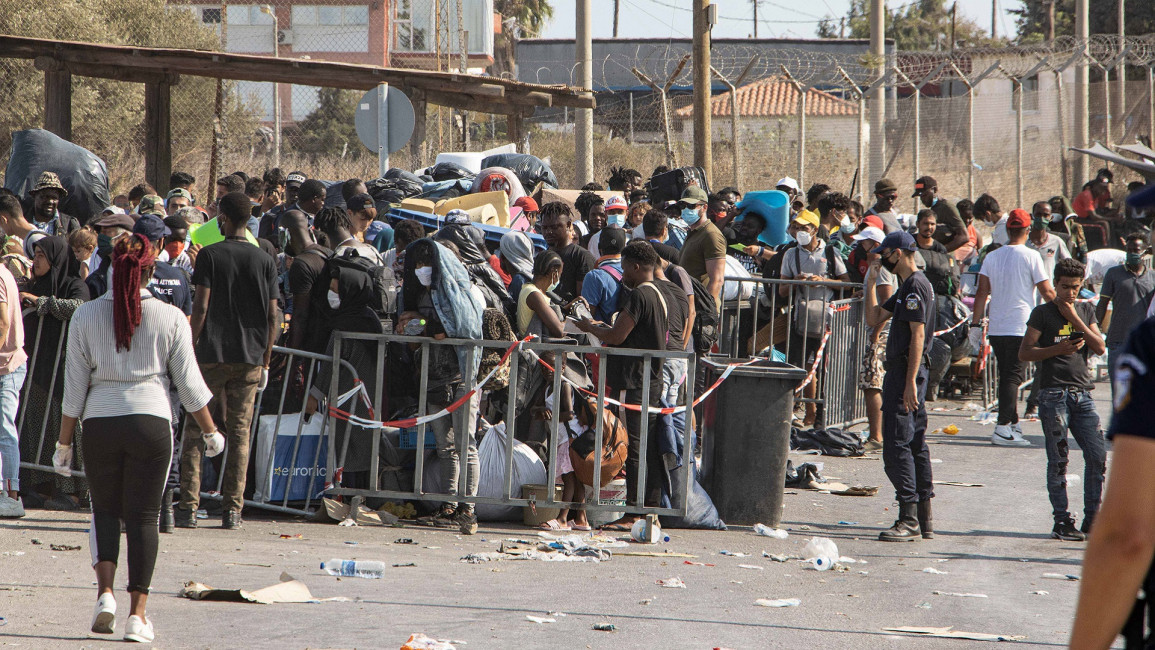 greece moria camp refugees