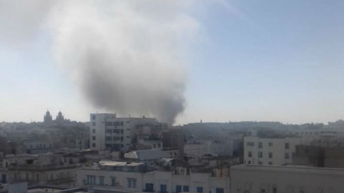 Explosion Tunis twitter