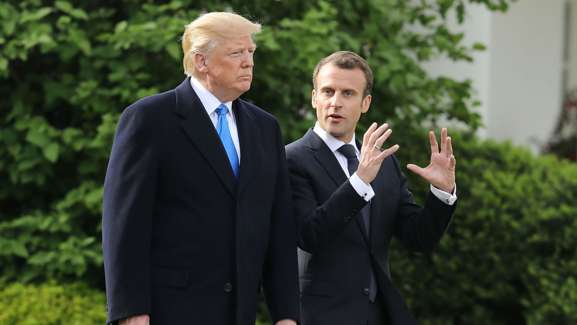 Macron and Trump -- Getty