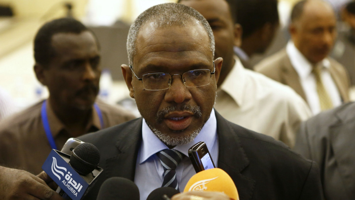 Sudanese water minister Moataz Moussa [AFP]