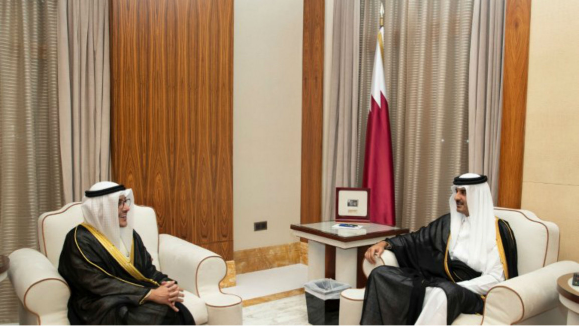 Kuwaiti FM and Qatar Emir