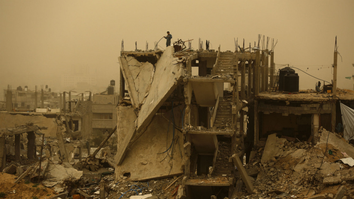 Gaza destruction winter (AFP)
