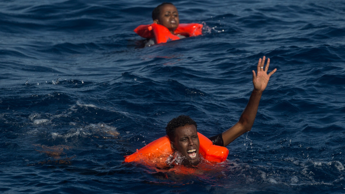 Migrants Libyan coast --Getty