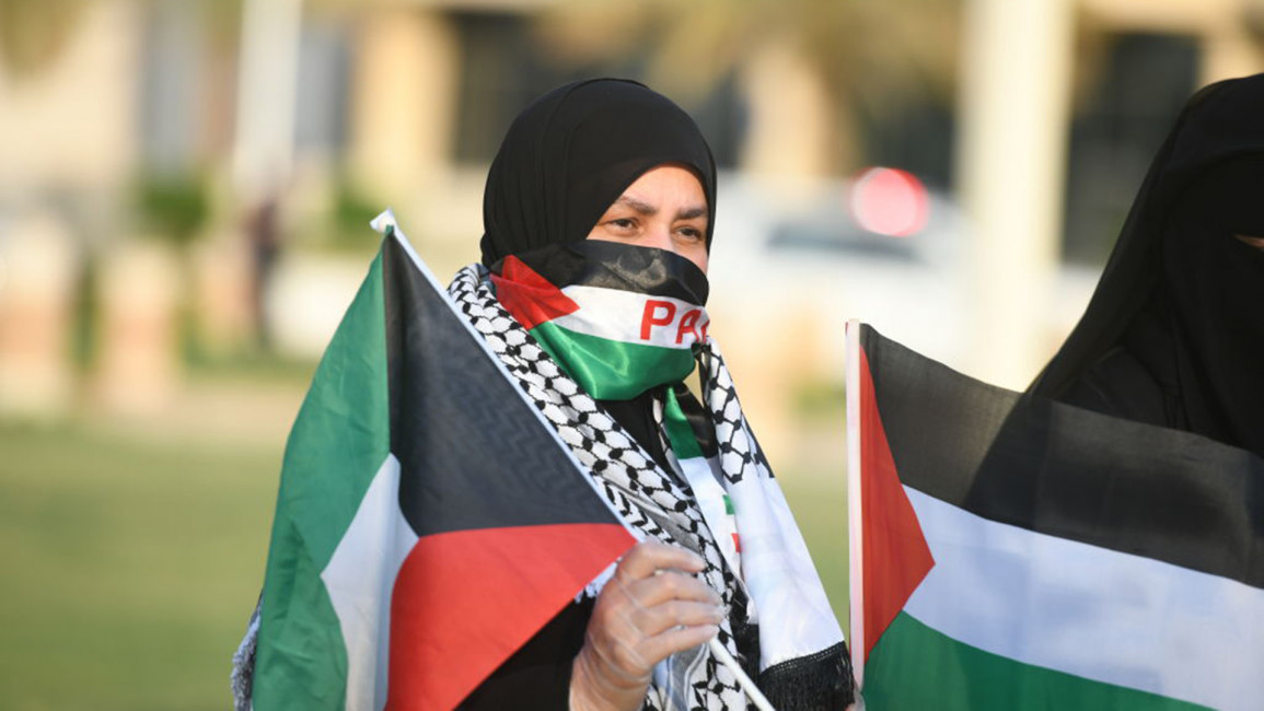 Palestinian cause in Kuwait [Getty]