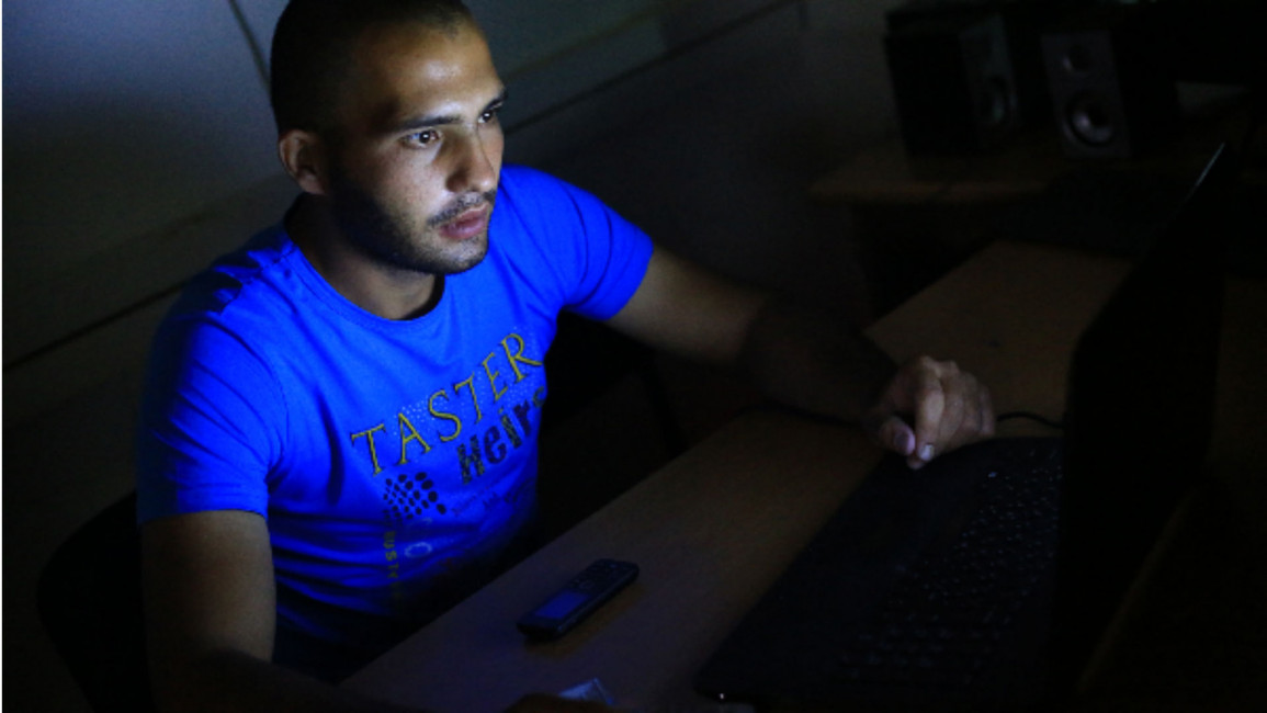 Qabha palestinian hacker [Al-Quds Open University website]