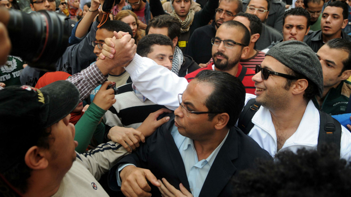 Ahmed Maher detention Egypt AFP