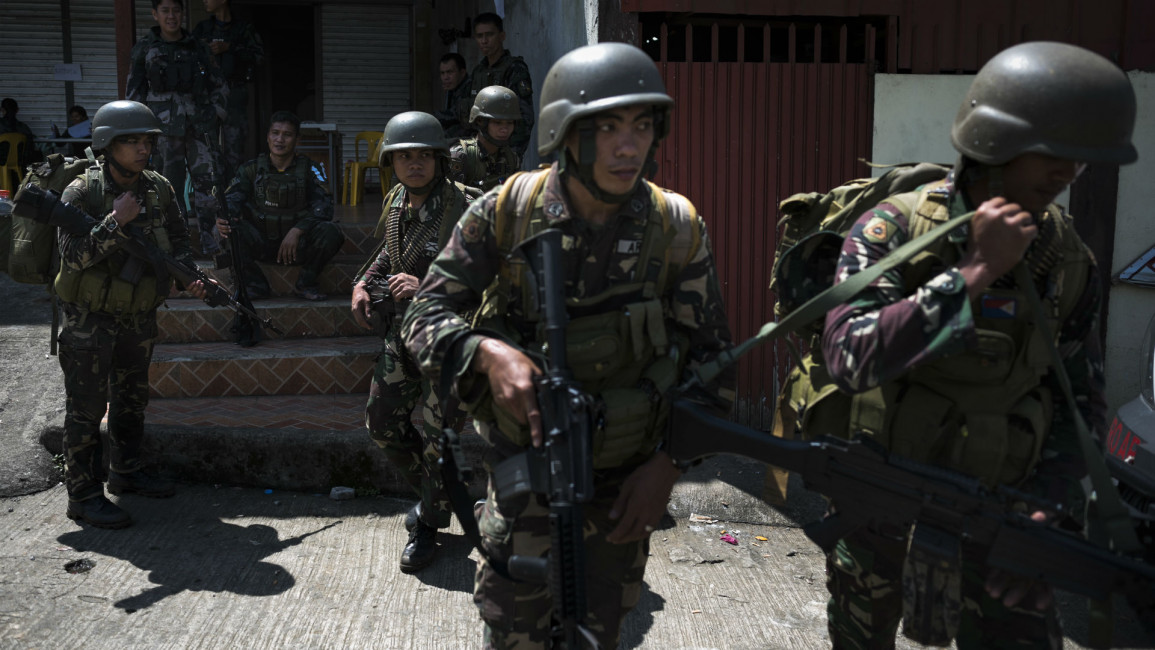 Philippine troops GETTY