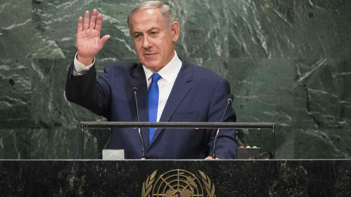 Netanyahu at the UN [Getty]
