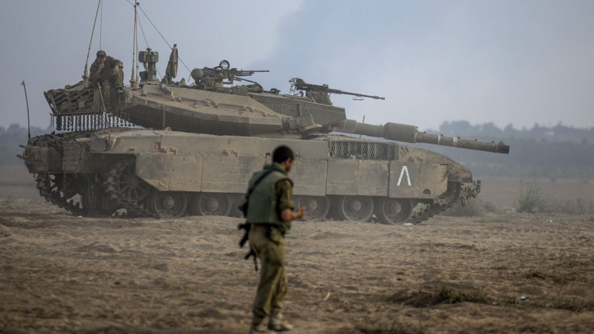 Israeli tank AFP