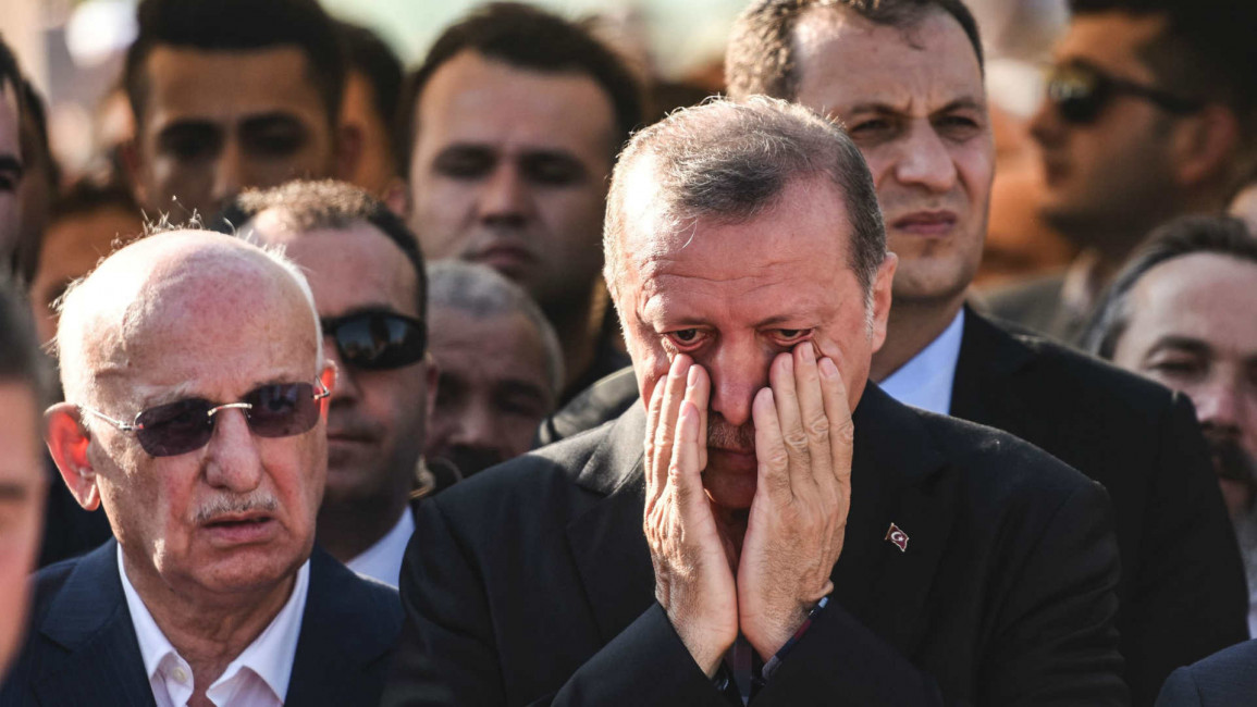 Turkey president at funeral