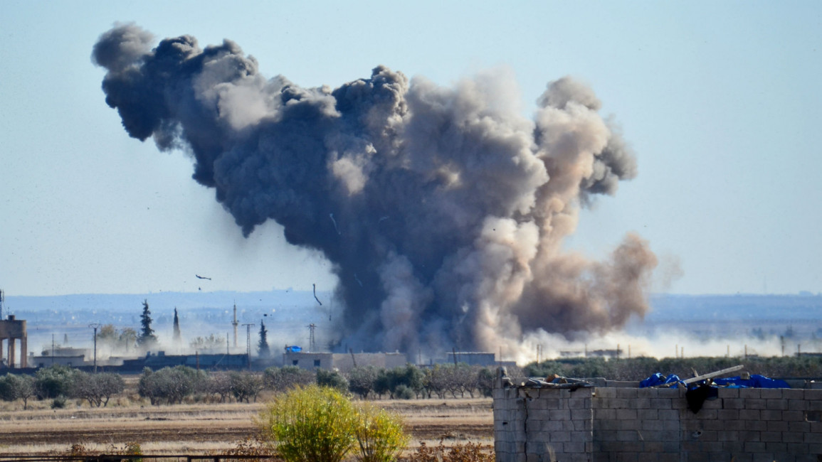 Syria coalition airstrike Anadolu