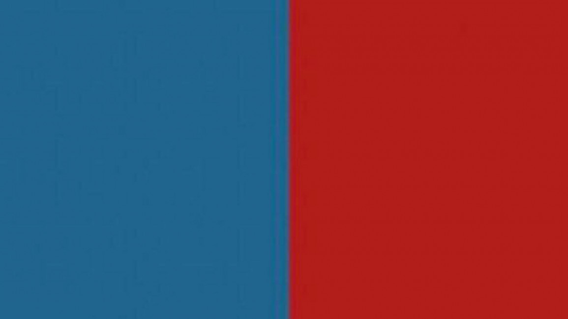 blue red