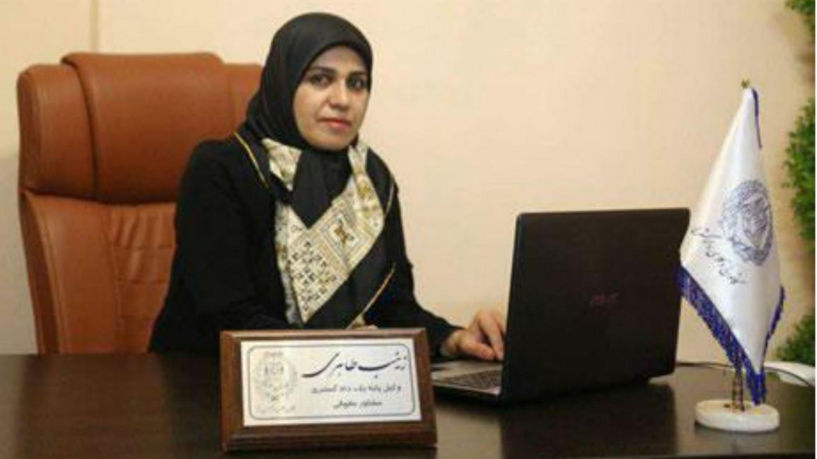 Zeinab Taheri, lawyer of Sufi man hung in Iran