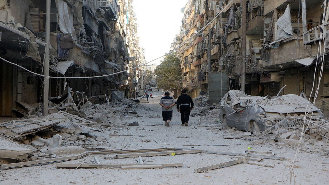 Aleppo destruction Anadolu